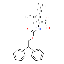 Fmoc-Ile-OH-13C6,15N Structure