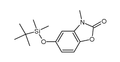 5-{[tert-butyl(dimethyl)silyl]oxy}-3-methyl-1,3-benzoxazol-2(3H)-one结构式
