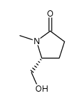 (R)-5-(羟甲基)-1-甲基吡咯烷-2-酮结构式