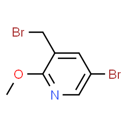 5-溴-3-(溴甲基)-2-甲氧基吡啶结构式