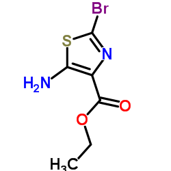 5-氨基-2-溴噻唑-4-羧酸乙酯结构式