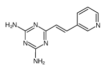 2,4-diamino--6-<2-(3-pyridyl)ethenyl>-1,3,5-triazine Structure