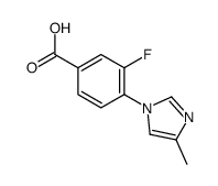 3-Fluoro-4-(4-methyl-1H-imidazol-1-yl)benzoic acid Structure