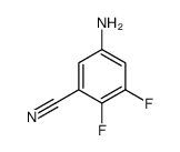 5-氨基-2,3-二氟苯甲腈结构式
