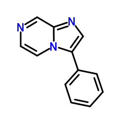 3-苯基咪唑并[1,2-a]吡嗪结构式