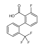 2-fluoro-6-[2-(trifluoromethyl)phenyl]benzoic acid Structure