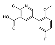 2-chloro-5-(5-fluoro-2-methoxyphenyl)pyridine-3-carboxylic acid结构式
