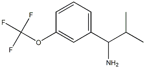 2-METHYL-1-[3-(TRIFLUOROMETHOXY)PHENYL]PROPAN-1-AMINE Structure