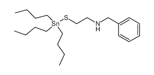 N-benzyl-2-((tributylstannyl)thio)ethan-1-amine结构式