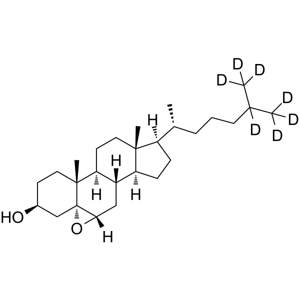 胆固醇-5α,6α-环氧-d7结构式