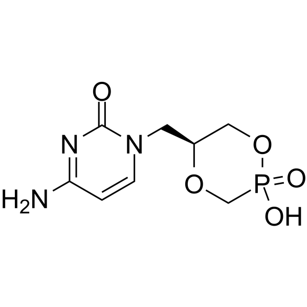 cyclic-1-(3-hydroxy-2-phosphonylmethoxypropyl)cytosine结构式