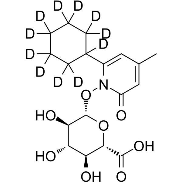 Ciclopirox-d11 β-D-Glucuronide结构式