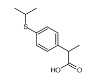alpha-Methyl-4-((1-methylethyl)thio)benzeneacetic acid Structure