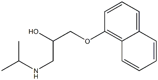 ()-1-(isopropylamino)-3-(naphthyloxy)propan-2-ol structure