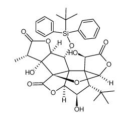 1-O-(tert-Butyldiphenylsilyl)ginkgolid C结构式