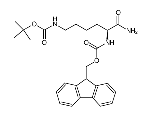 Fmoc-Lys(Boc)-CONH2 Structure