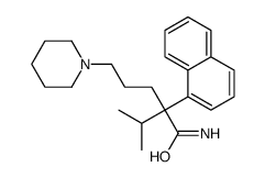 α-Isopropyl-α-(3-piperidinopropyl)-1-naphthaleneacetamide Structure