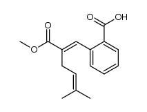 2-(2-(methoxycarbonyl)-5-methylhexa-1,4-dien-1-yl)benzoic acid结构式
