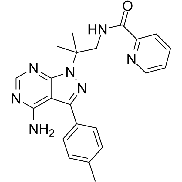 Desmethyl-WEHI-345 analog结构式