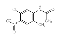 N-(5-氯-2-甲基-4-硝基苯基)-乙酰胺结构式