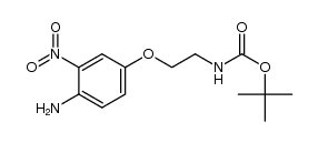 tert-Butyl-2-(4-amino-3-nitrophenoxy)ethylcarbamate结构式