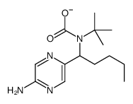 N-[1-(5-aminopyrazin-2-yl)pentyl]-N-tert-butylcarbamate结构式