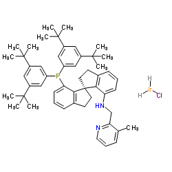 [N-[(1R)-7'-[双[3,5-二叔丁基苯基]膦-κP]-2,2',3,3'-四氢-1,1'-螺二[1H-茚]-7-基]-3-甲基-2-吡啶甲胺-κN1,κN2]二氢氯化铱图片