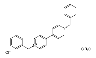 1-benzyl-4-(1-benzylpyridin-1-ium-4-yl)pyridin-1-ium,dichloride,hydrate Structure