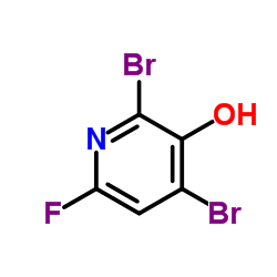 6-氟-2,4-二溴-3-羟基吡啶结构式
