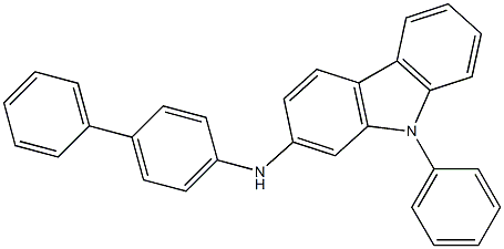 N-([1,1'-联苯]-4-基)-9-苯基-9H-咔唑-2-胺结构式