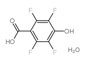 p-Hydroxy-tetrafluoro benzoic acid hydrate Structure