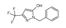1-Benzyl-3-(trifluoromethyl)-1H-pyrazol-5-ol结构式