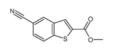 5-氰基苯并[b]噻吩-2-羧酸甲酯结构式