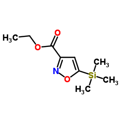 Ethyl 5-(trimethylsilyl)-1,2-oxazole-3-carboxylate Structure