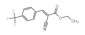 2-氰基-3-[4-(三氟甲基)苯基]-丙烯酸乙酯结构式