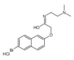 2-(6-bromonaphthalen-2-yl)oxy-N-[2-(dimethylamino)ethyl]acetamide,hydrochloride Structure