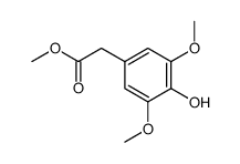 (4-hydroxy-3,5-dimethoxy-phenyl)-acetic acid methyl ester结构式