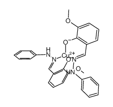 Cu[3-methoxysalicylaldehyde phenylhydrazonate]2 Structure