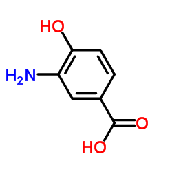 3-氨基-4-羟基苯甲酸结构式