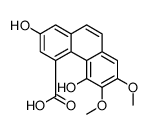 2,5-dihydroxy-6,7-dimethoxyphenanthrene-4-carboxylic acid结构式