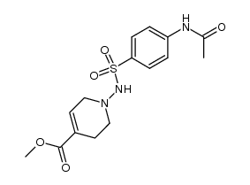 p-acetylamino-N-[4-methoxycarbonyl-1.2.5.6-tetrahydro-1-pyridyl]benzenesulphonamide Structure