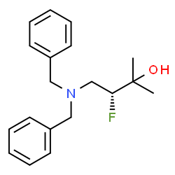(R)-4-(二苯甲基氨基)-3-氟-2-甲基丁烷-2-醇结构式