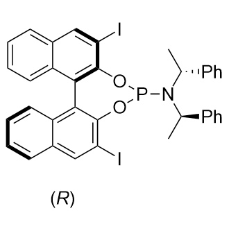(11Br)-2,6-Diiodo-N,N-Bis((R)-1-Phenylethyl)Dinaphtho[2,1-D:1’,2’-F][1,3,2]Dioxaphosphepin-4-Amine Structure