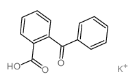 Benzoicacid, 2-benzoyl-, potassium salt (1:1) Structure
