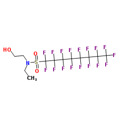 N-乙基全氟辛基磺酰胺乙醇结构式