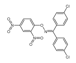 O-(2,4-dinitrophenyl)-p,p'-dichlorobenzophenone oxime Structure