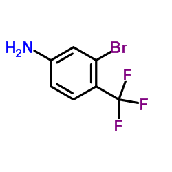 3-溴-4-(三氟甲基)苯胺结构式
