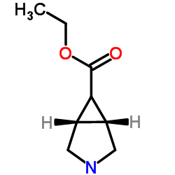 3-氮杂双环[3.1.0]己烷-6-甲酸乙酯结构式