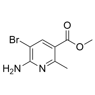 6-氨基-5-溴-2-甲基烟酸甲酯结构式