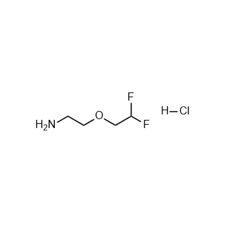 2-(2,2-二氟乙氧基)乙胺盐酸盐结构式
